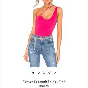 NEVER WORN Revolve H:OURS Parker Bodysuit Hot Pink
